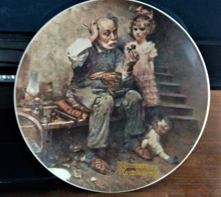 Norman Rockwell Collector Plate The Cobbler 1978 From Knowles.