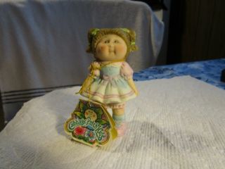 Vintage Cabbage Patch 1984 Oaa Inc Ceramic Little Girl Figurine,  Tag