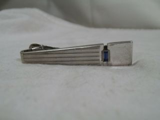 Vintage Sterling Silver Anson 2 " Mid - Century Modernist Tie Bar - 12.  4g - Hd