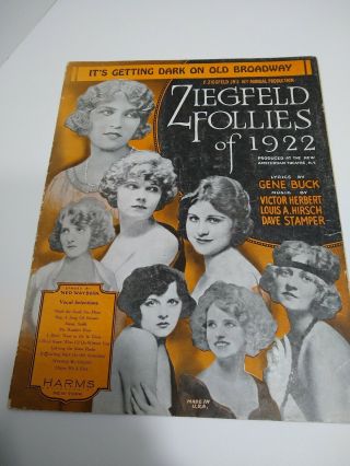 6 Vintage Sheet Music ZIEGFELD FOLLIES OF 1920s 4