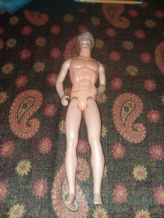 Vintage Barbie Mattel 1968 Ken Doll Taiwan Nude Naked Bend And Click Knees