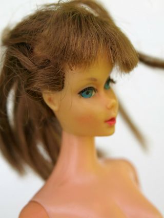 Vintage 1960 ' s Mod Standard Barbie TNT Bendable Leg Light Brunette TLC 2