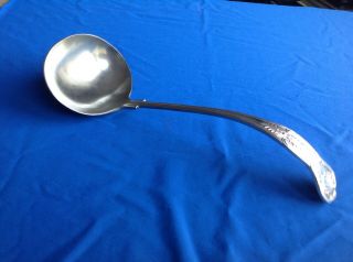 Vintage Or Antique Large Sheffield Silver Plated Ladle With Kings Pattern Handle