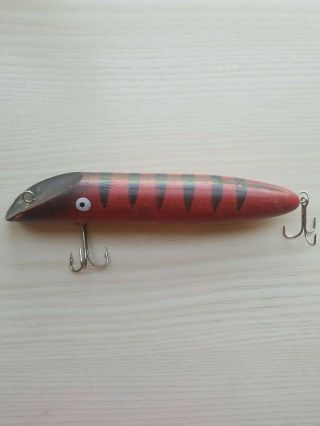 Large Wooden Painted Fishing Lure