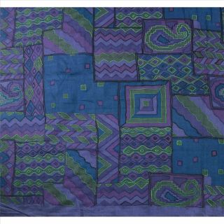Tcw Vintage Saree 100 Pure Silk Embroidered Craft Fabric Sari 4