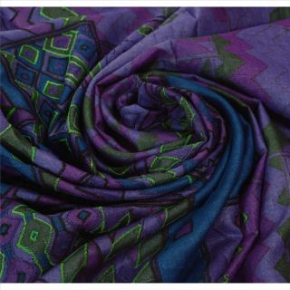 Tcw Vintage Saree 100 Pure Silk Embroidered Craft Fabric Sari 5