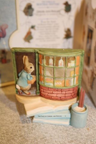 THE WORLD OF BEATRIX POTTER FIGURINE GINGER AND PICKLES BOOK 1998 RESIN NURSERY 2