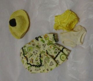 Vintage Style 8 " Muffie Doll Dress Seamstress Made Hat & Panties