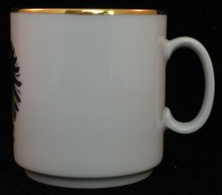Old Germany Eagle Crest Gold Rim White Coffee Tea Mug Cup 2