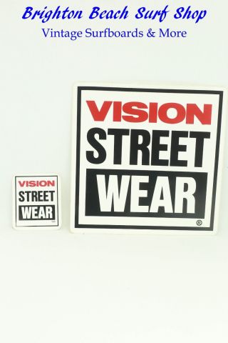 Vintage 1980s Vision Street Wear Skateboarding Sticker Pack