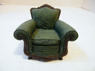 Vintage Take - A - Seat By Raine Miniature Doll House Size Viridium Armchair