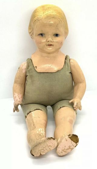 Antique Composition Baby Dainty 14 " Effanbee Doll