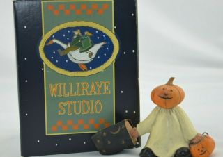 Williraye Studio Pumpkin Head Ghost Figurine Ww6002 1999