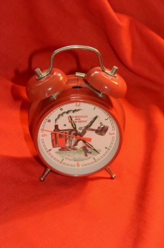 Vintage Mike Mulligan And His Steam Shovel Twin Bell Alarm Clock