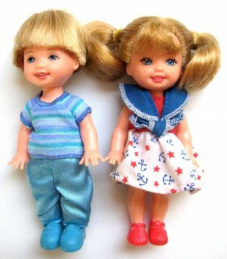 Vintage Kelly Dolls Tommy Blue Pants Shirt Freckles Kelly In Sailor Outfit Shoes