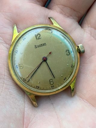 Vintage Swiss Made Silvana Mechanic Mens Watch Runs