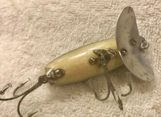 Fishing Lure Fred Arbogast 3/8oz Jitterbug Green Scale 1st Gen Unmarked Lip Bait 4