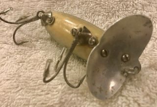 Fishing Lure Fred Arbogast 3/8oz Jitterbug Green Scale 1st Gen Unmarked Lip Bait 5