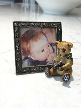Jay Strongwater Baby Bear Mini Picture Frame