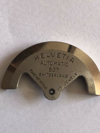 Vintage Mens Watch Movement Helvetia Automatic Cal 837 4