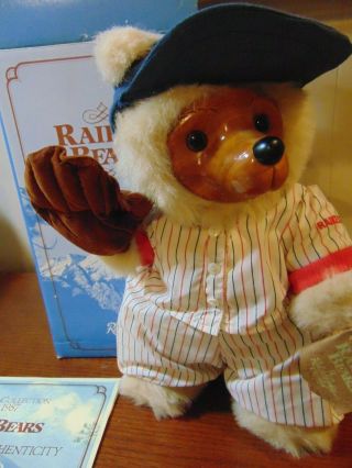 Robert Raikes Bears " Casey " W Tags Paper Work Box Collectible Bear Vintage