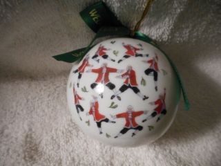 Wedgwood Twelve Days Of Christmas Ball Ornament Ten Lords A Leaping