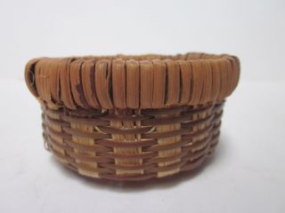 Vintage Hand Woven Tiny Wicker Basket