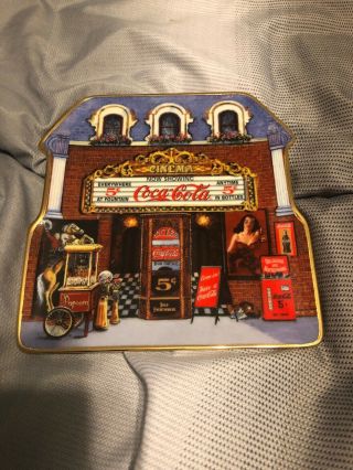 Franklin Coca Cola Movie Theater Main Street Collector Plate