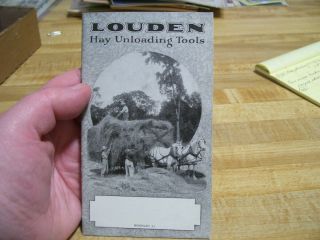 (r) Antique Louden Hay Trolley Carrier Sales Brochure