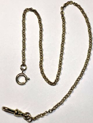 Vintage Antique Gold Filled Or Plated Watch Fob Watch Chain