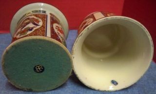 Set of 2 Vintage Ceramic Candle Holders & Glass Chimneys Japan 1 Design 2 Styles 5