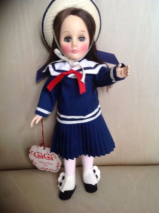 Vintage Doll " Gigi School Girl ",  11 " With Box