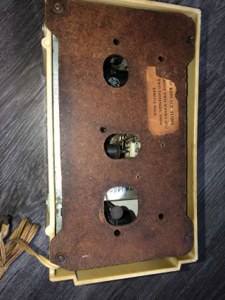 Antique General Electric Radio Model 501,  radio Alarm Clock Bakelite 5