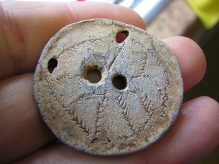 Medieval Decorated And Pierced Weight Metal Detecting Find From Yorkshire [r8]