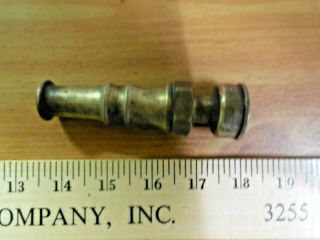 Vintage Antique Solid Brass Water Hose Nozzle Stamped Royal Pat 