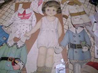 Antique Tall Boy Paper Doll - Over 100 Years Old