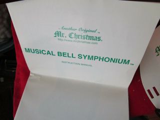 MR.  CHRISTMAS MUSICAL BELL SYMPHONIUM 24 SONGS & POWER CORD 4
