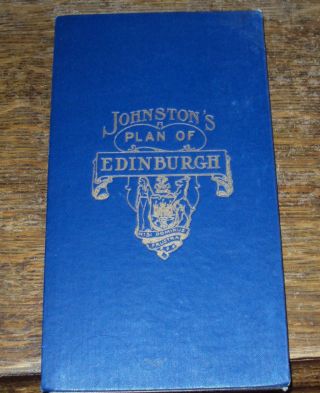 Vintage/antique W & A K Johnstons Plan Of Edinburgh - Cloth