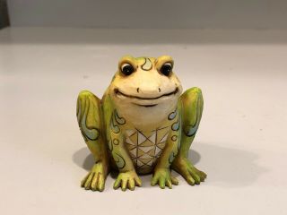 Jim Shore Frog Figurine Mini Heartwood Creek 2.  25 " X 2.  25 "