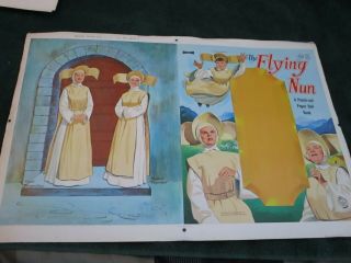 The Flying Nun 1968 Cover & Two Pages Of Costumes With Color Code