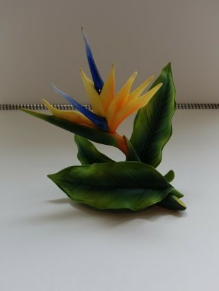 Lenox Bird Of Paradise Porcelain Flower Figurine,  Limited Collectable