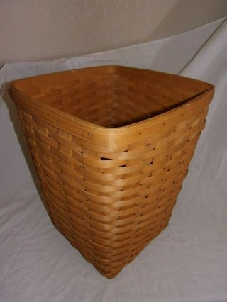 Longaberger Waste Basket Or Small Laundry Hamper 1992