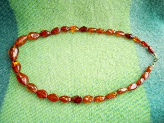 Antique Baltic - Amber Bead Necklace - amber 4