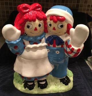 Raggedy Ann And Andy Limited Edition Cookie Jar - Limited & Very Collectible