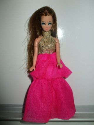 Vintage Topper Longlocks Dawn Doll And Silverbeam Dream Dress Gown