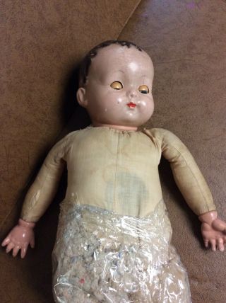 VINTAGE ANTIQUE and CLOTH 1920 ' s - 1930 ' s EFFANBEE DOLL 18” 5
