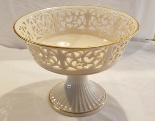 Lenox Modano Lace Footed Dish Compote Center Piece.