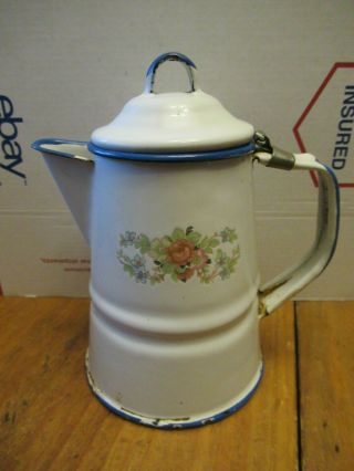 Porcelain Tea Pot,  Vintage,  White,  Made By Cinsa/ Mexico