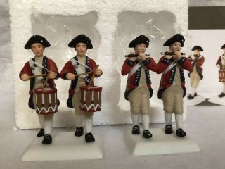 Dept 56 Colonial Williamsburg Fife And Drums 4020961 Department 56