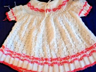 Vintage Doll Sweater Very Soft For Big Doll Antique Bisque Or Composition N116